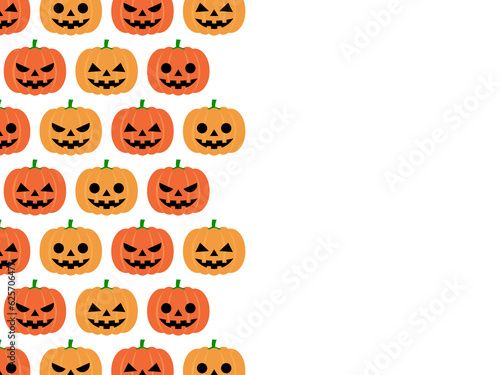 ハロウィンかぼちゃパターン左背景A