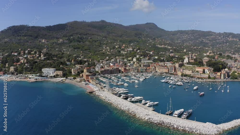 Santa Margherita Ligure Italy Aerial view Santa Margherita Ligure Italy Aerial view