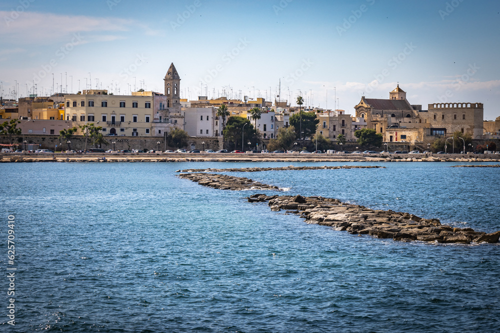 harbour of bari, puglia, seaside, italy, europe