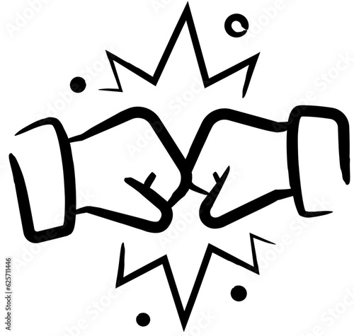 Fist bump teamwork