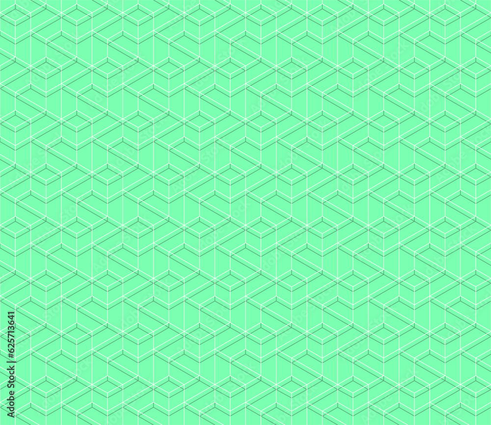 Vector seamless cubic hexagon pattern. Abstract geometric low poly background. Stylish grid texture. Vector seamless cubic hexagon pattern. Abstract geometric low poly background. Stylish grid texture.