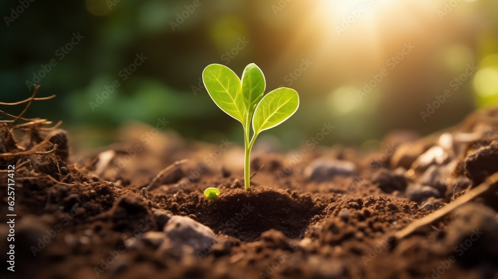SommerSämling Neues Wachstum in der GartenErde und Keimling