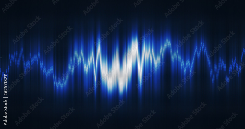 Abstract blue energy equalizer from particles and dots abstract background Abstract blue energy equalizer from particles and dots abstract background