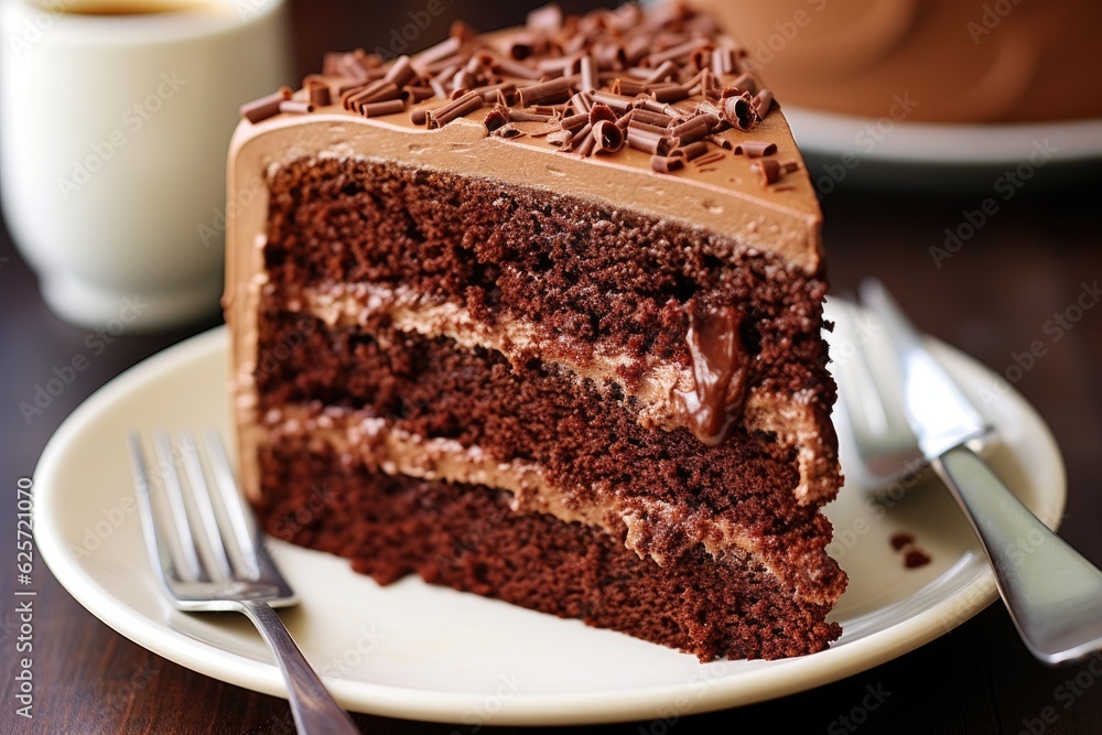 piece of chocolate cake piece of chocolate cake