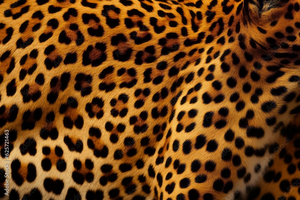 Leopard back. Background with selective focus and copy space Leopard back. Background with selective focus and copy space