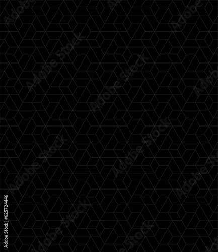 Wallpaper Mural Vector seamless linear pattern with rhombuses. Abstract geometric low poly background. Stylish hexagon grid texture. Torontodigital.ca