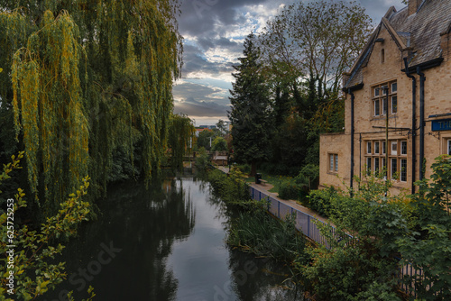 Wallpaper Mural Exterior of historical The Oxford Retreat pub, early nineteenth century building by river and trees, Oxford, UK Torontodigital.ca