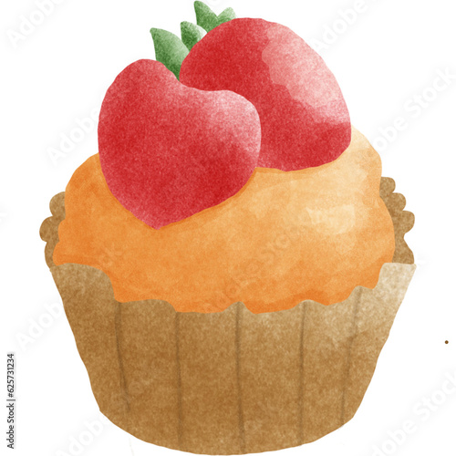 Strawberry cup cake