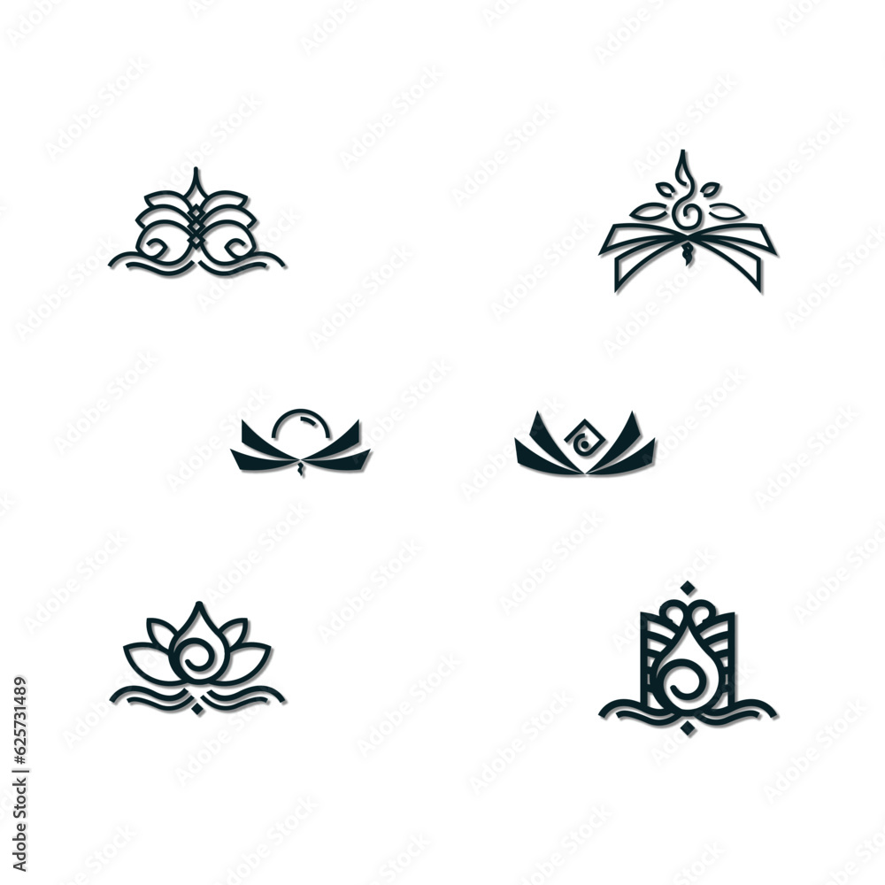 Obraz premium Lotus Icon Collections