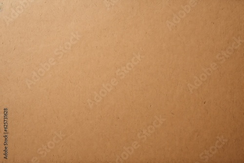 Cardboard texture background. Brown paper pattern. Empty carton beige surface, top view. Generative AI paper sheet