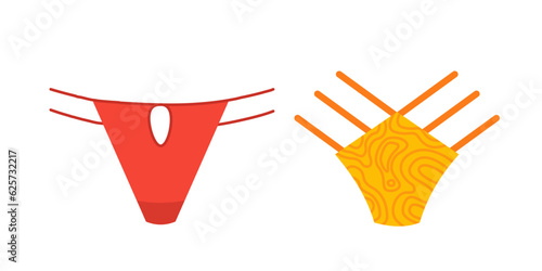 Swimsuit shorts sticker set