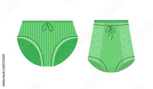 Swimsuit shorts sticker set