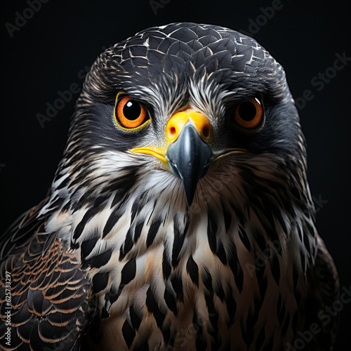 An energetic and majestic falcon art