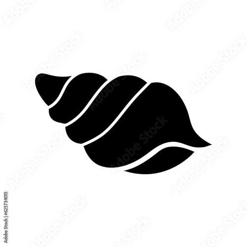 conch shell icon. sea and ocean symbol. flat illustration on white background..eps