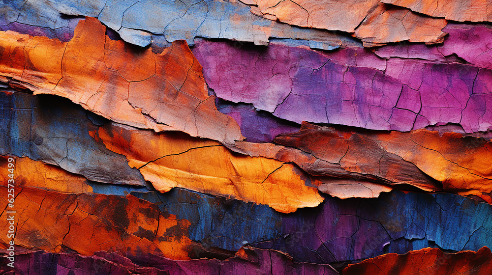 Fototapeta premium close-up of a vibrant bark texture