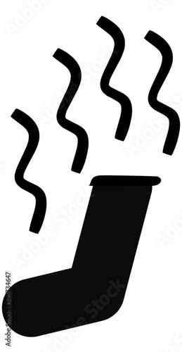 Smelly sock logo icon