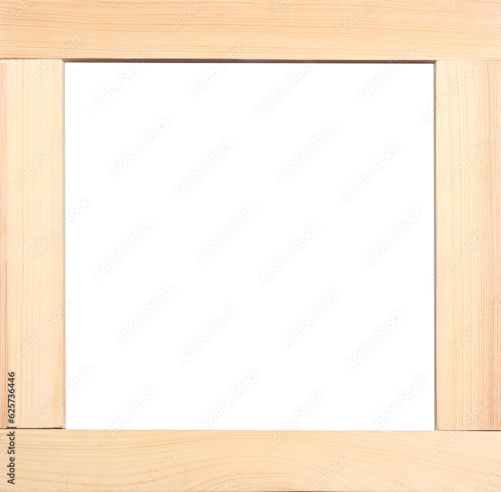 Wooden frame with blank white background. Mockup for design Wooden frame with blank white background. Mockup for design