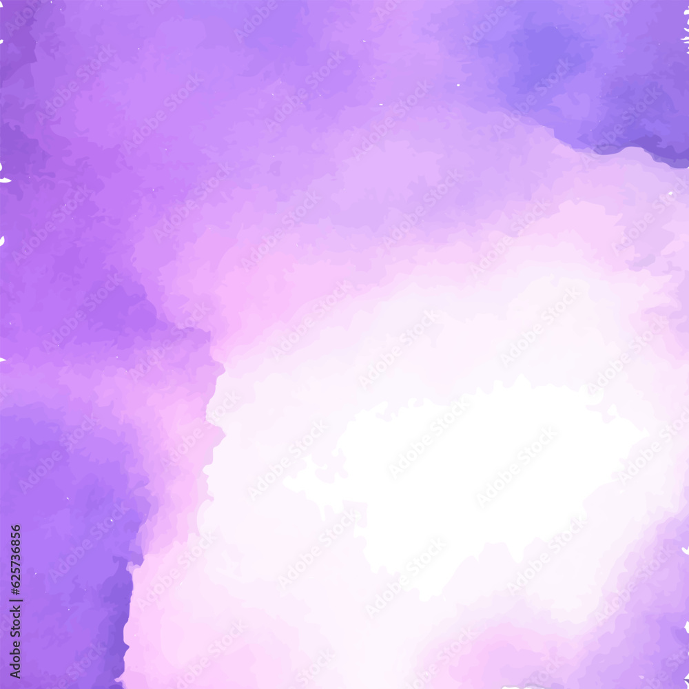 Abstract watercolor background. Vector illustration. Purple watercolor background.