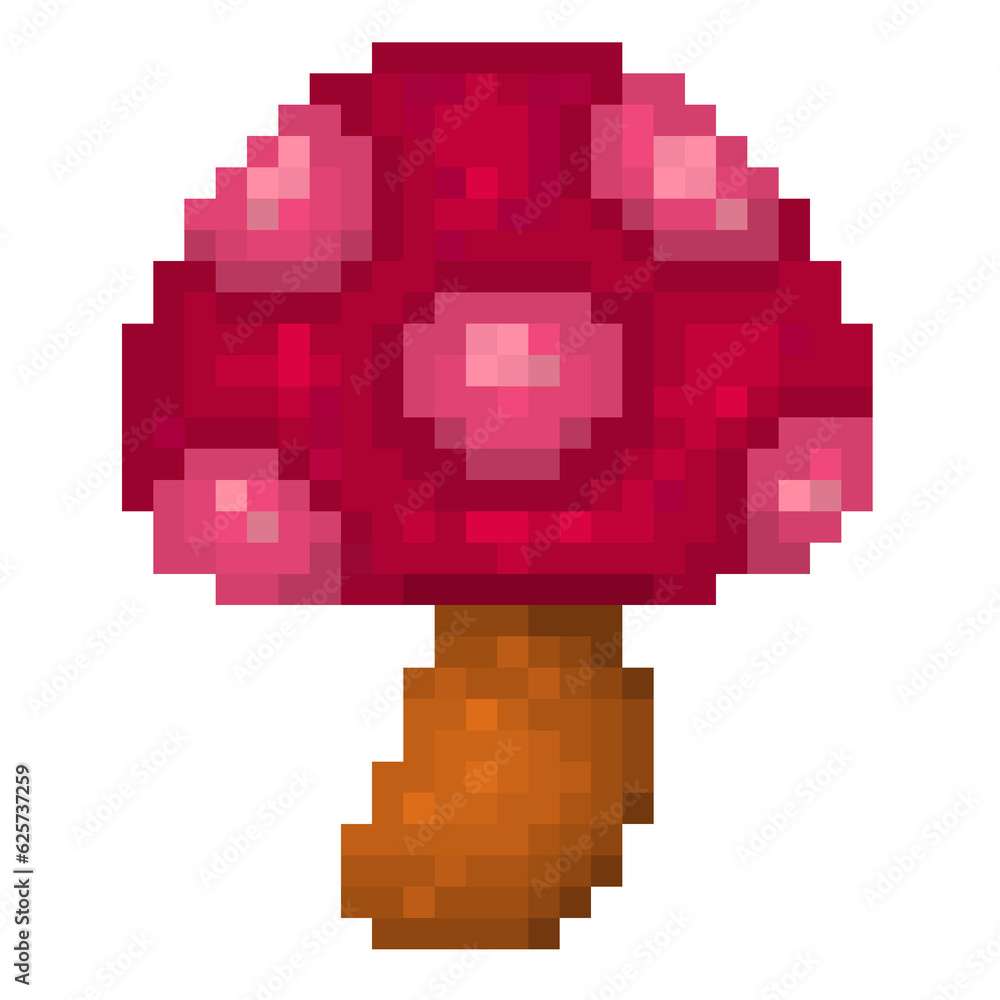 Naklejka premium Colorful mushroom