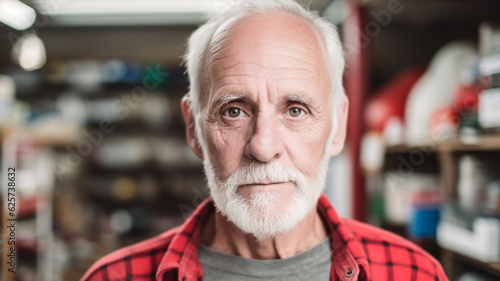 friendly nice senior man wi...