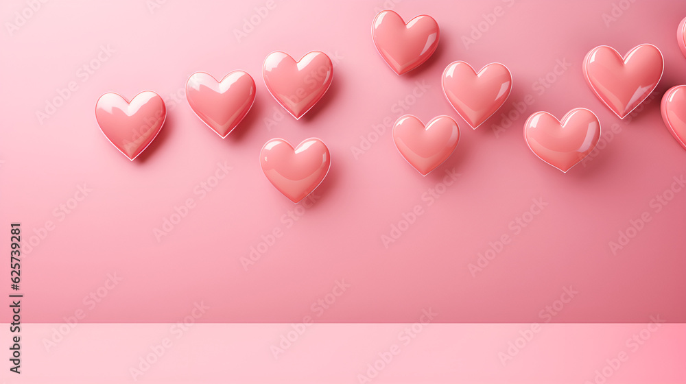 pink heart with pink ribbon