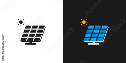 Solar Panel Icon Vector or Solar Panels Icon Isolated in Flat Style. Solar Panel icon for mobile apps or websites. Best Solar panels icon simple design, for illustration of content about solar energy.