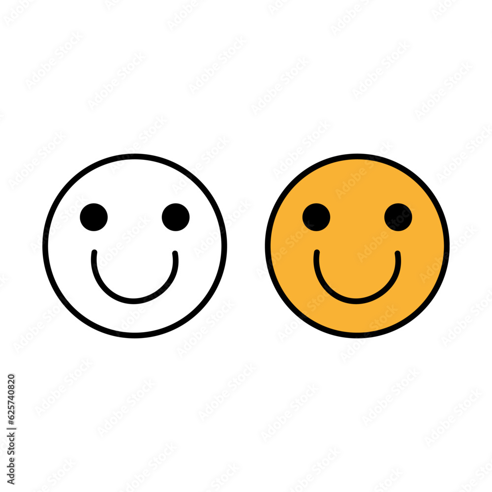 Fototapeta premium Smiley happy icon. Vector illustration. EPS 10.