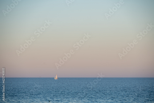 Wallpaper Mural Sailboat navigating the Río de la Plata in the City of Buenos Aires, capital of Argentina Torontodigital.ca