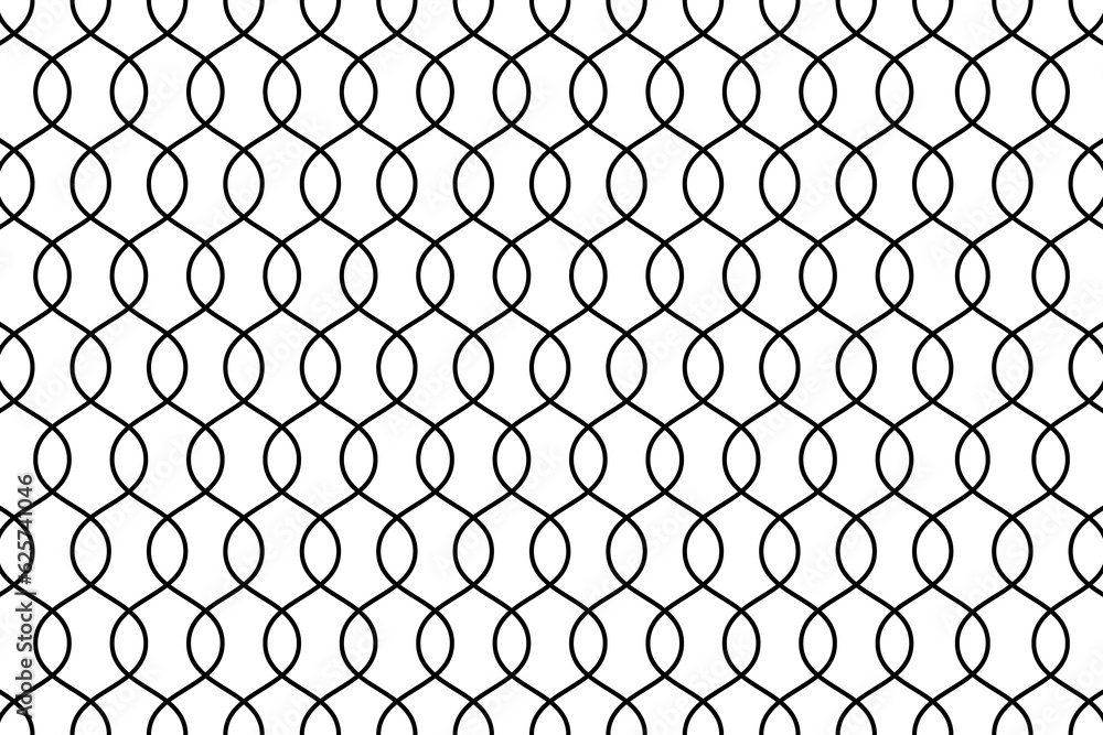 Naklejka premium Chain link fence. Seamless pattern. Vector illustration. stock image.