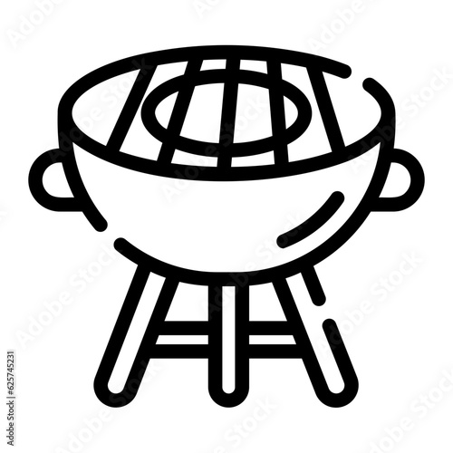 barbecue Line Icon