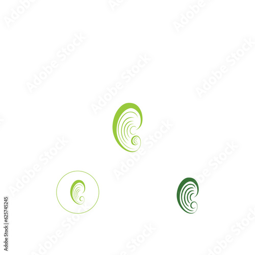 Ear Hearing Logo Creative Design Template Vector