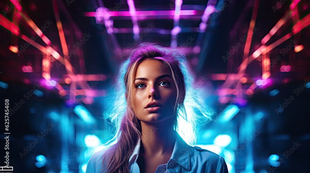 Fashionable female model embodies the excitement of Black Friday and Cyber Monday sales. Fashionable female model embodies the excitement of Black Friday and Cyber Monday sales.