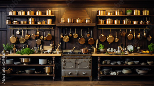 a professional kitchen room