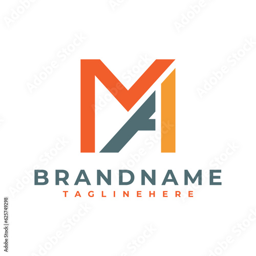 Initial Letter MA Logo Design