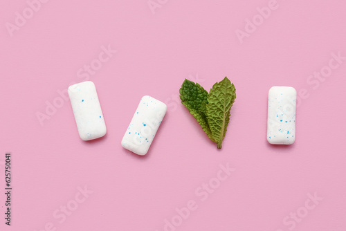 Fresh chewing gums with min...