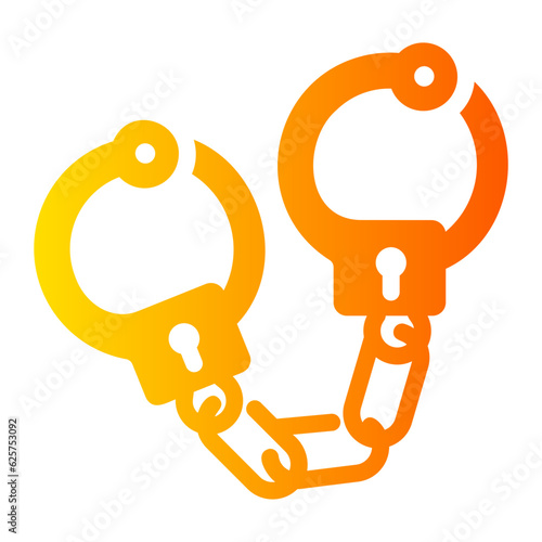 handcuffs Gradient icon