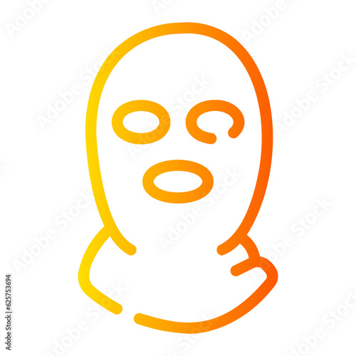 robber Line Gradient Icon