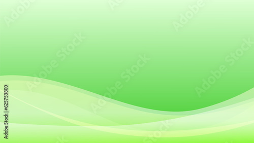 緑色の波のような幾何学模様のベクター背景素材