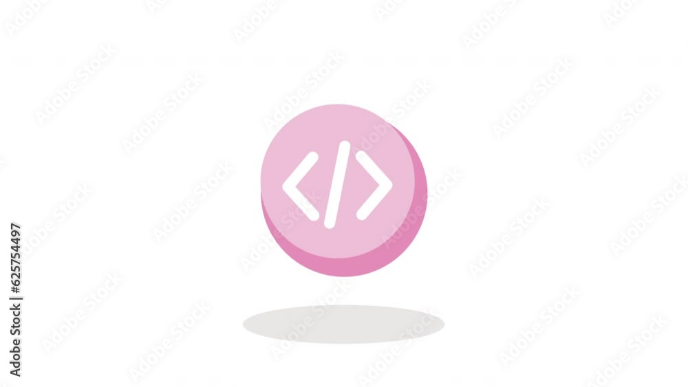 code social media symbol animation code social media symbol animation