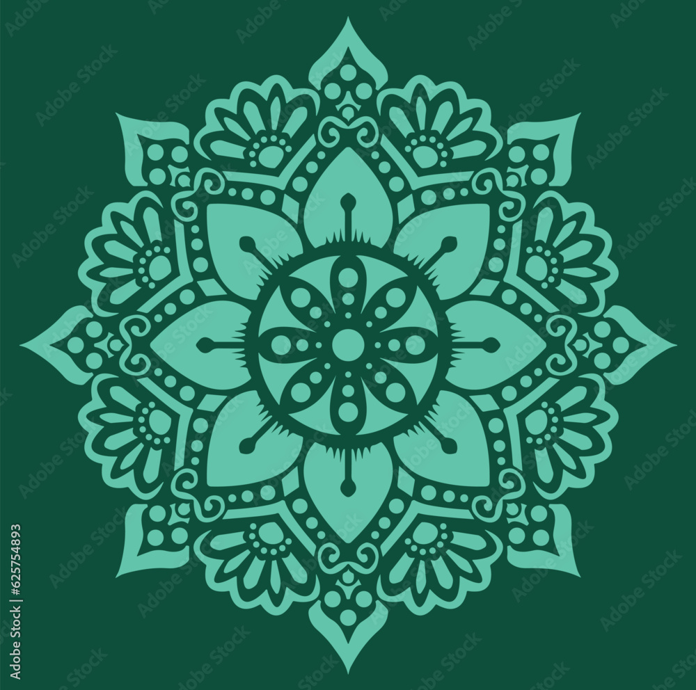 mandala ornamental round ornament vector illustration