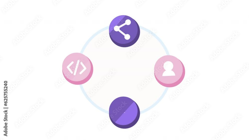 social media set symbols animation social media set symbols animation