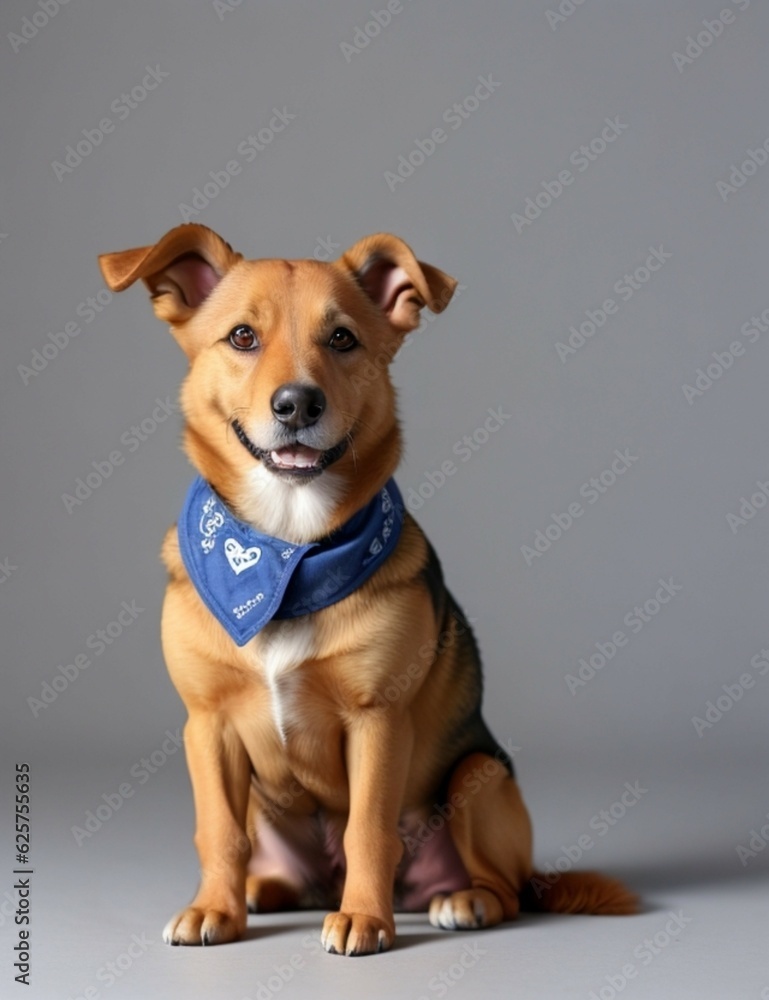 Beauty dog isolated - Portrait illustration Beauty dog isolated - Portrait illustration