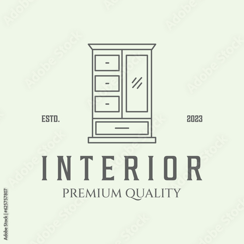 interior cabinet logo symbol icon line art graphic design illustration minimalist business