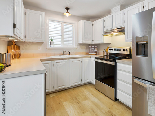 Modern residential staged kitchen interior