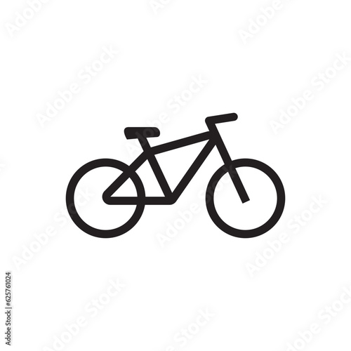 Bike icon a simple style on a white background