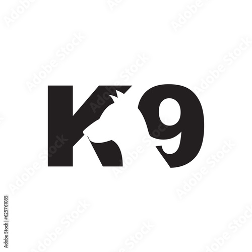 training k9 Dog logo design vector ideas on a white background	