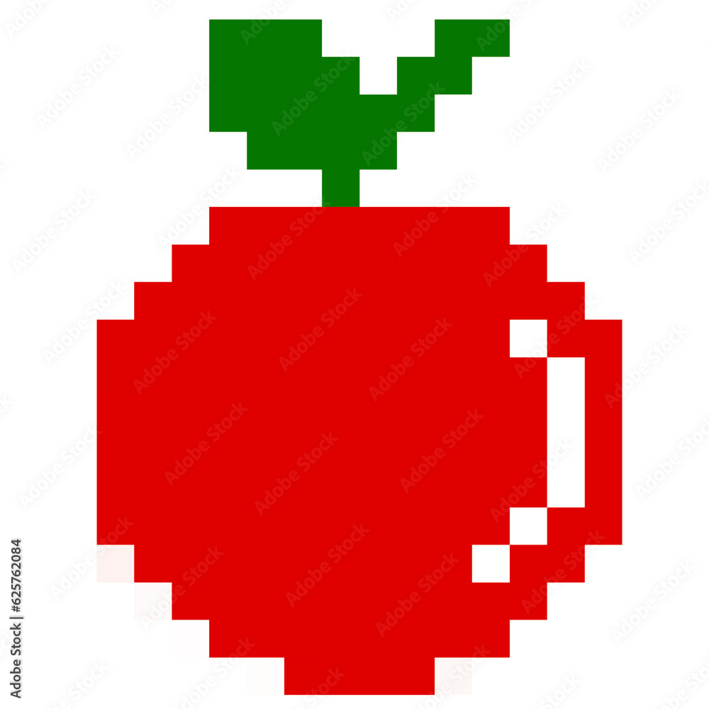 Fototapeta premium Apple pixel art
