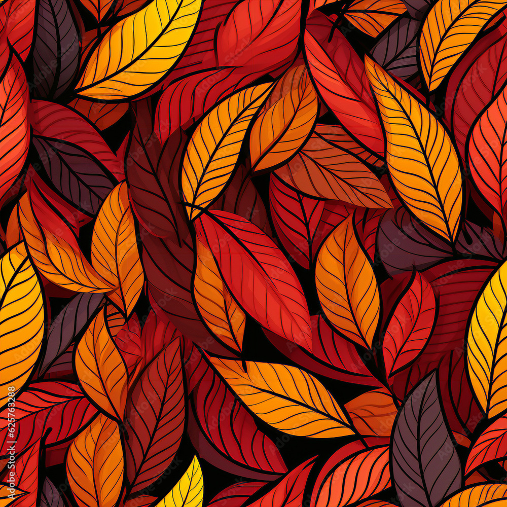 seamless pattern with leaves seamless pattern with leaves