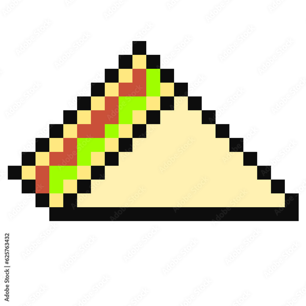 Fototapeta premium Sandwich pixel art