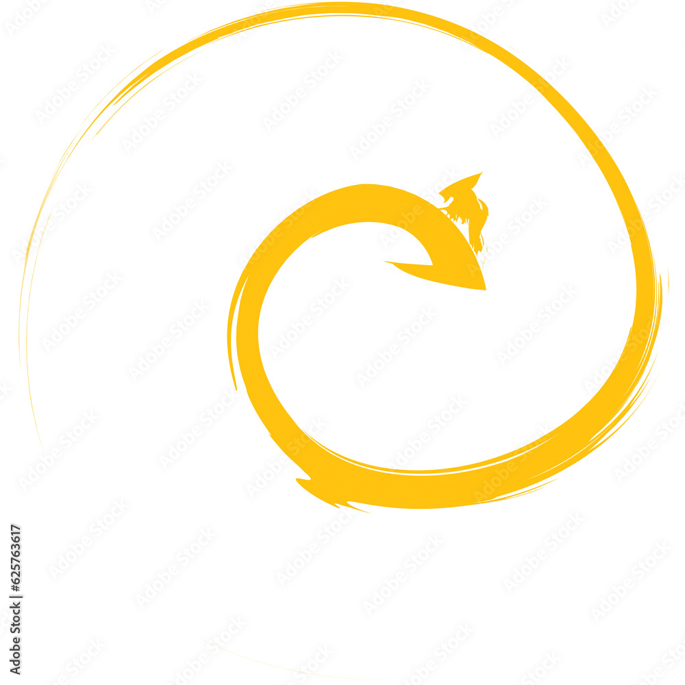 Digital png illustration of yellow arrow on transparent background ...
